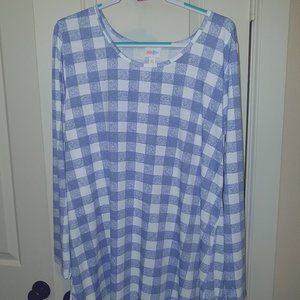 BRAND NEW lavender plaid check LS LYNNAE from LLR